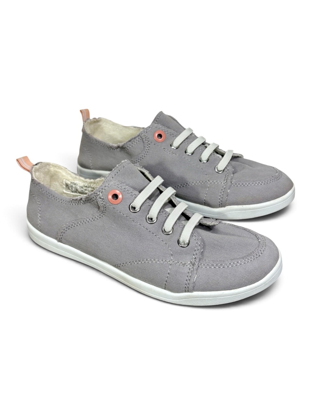 Vionic Beach Pismo Gray Canvas Sneakers- woman’s 7.5